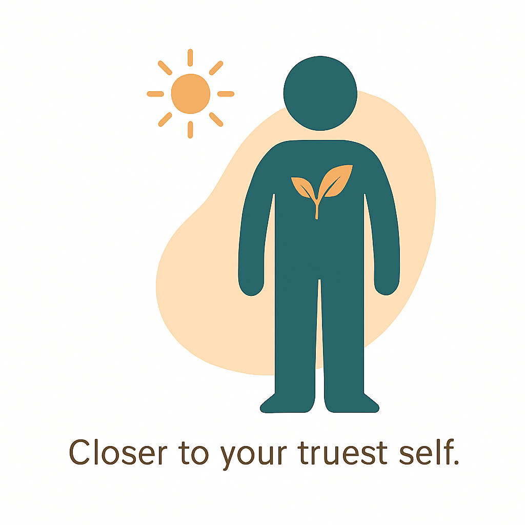 Illustration representing self-awareness and emotional growth